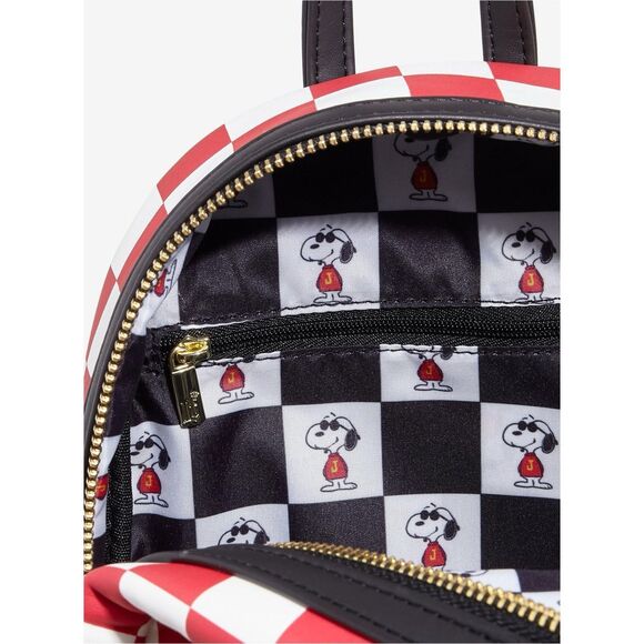 Loungefly Peanuts Snoopy Joe Cool Checkered Mini Backpack main image 6